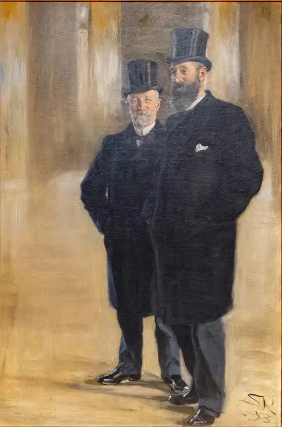 Th. Wessel og Emil Vett - Peder Severin Krøyer
