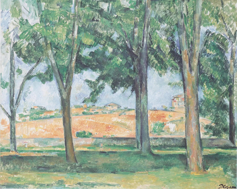 Kastanjetræerne ved Jas de Bouffan - Paul Cézanne