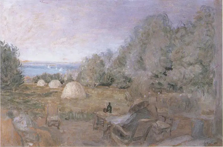 Bagerne i haven af ​​Gnisterne i Criqueboeuf - Édouard Vuillard