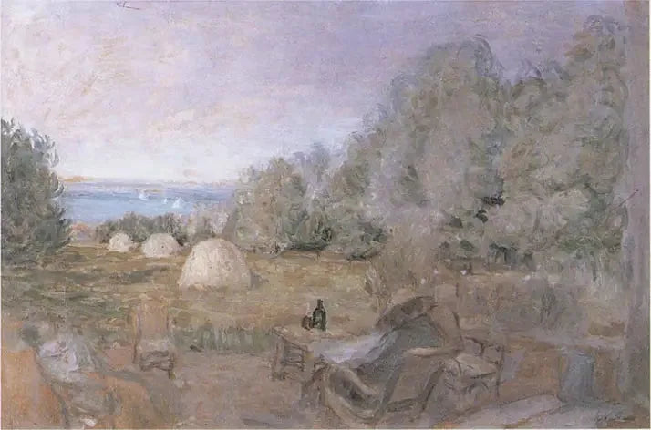 Bagerne i haven af ​​Gnisterne i Criqueboeuf - Édouard Vuillard