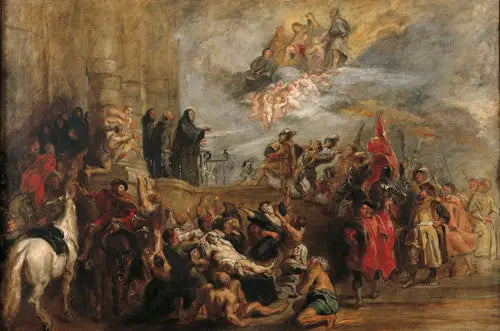 Sankt Benedikts mirakler - Eugène Delacroix