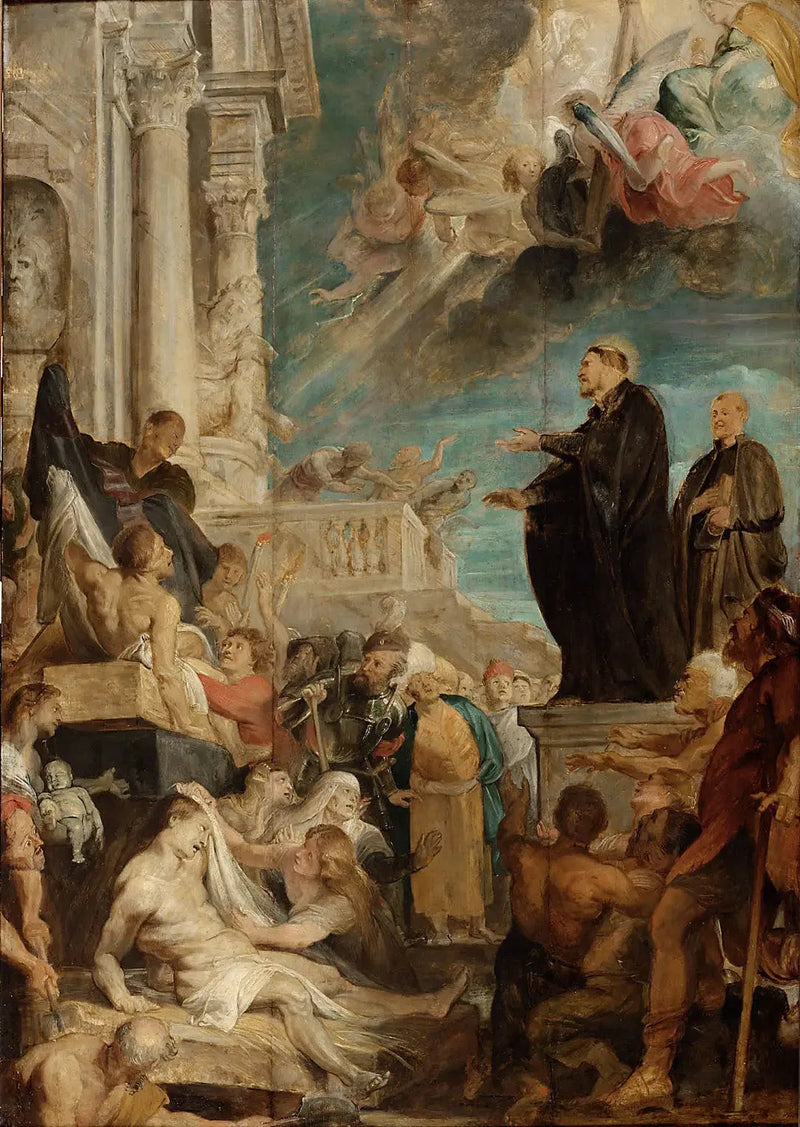 Miraklerne af Saint François Xavier, Modello - Peter Paul Rubens