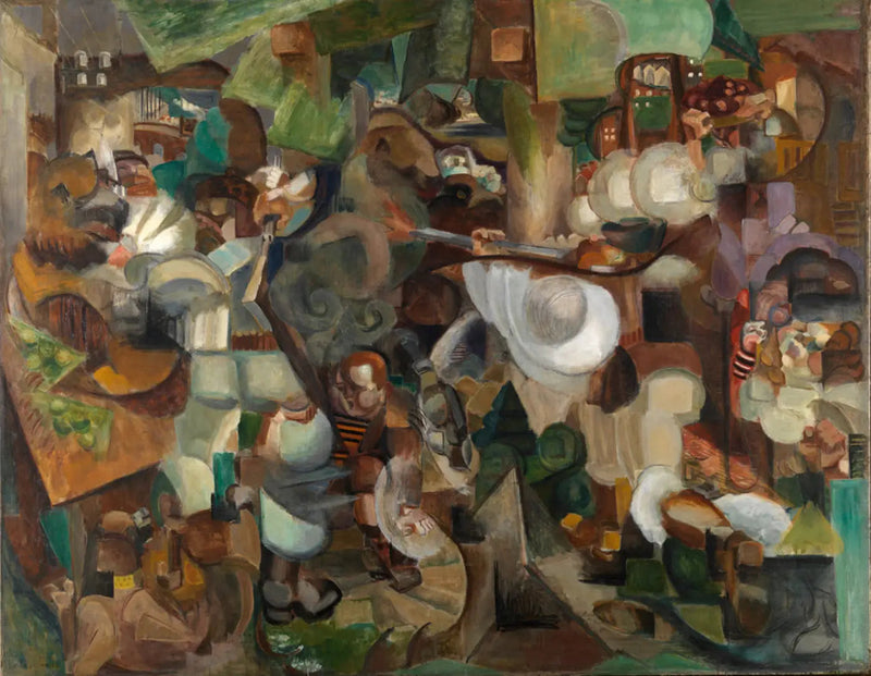 Bjergfolk angrebet af bjørne - Henri Le Fauconnier