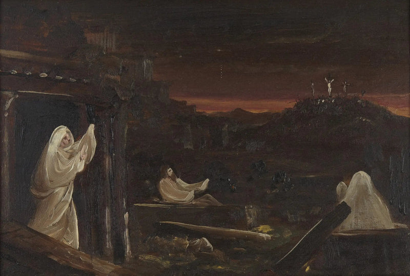 De døde genopstår fra grave - Thomas Cole