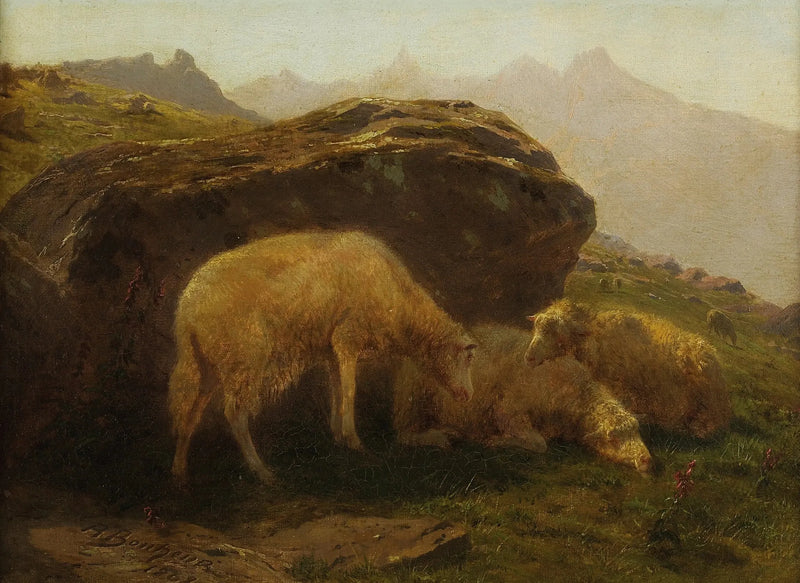 Svin på en bakke - Rosa Bonheur