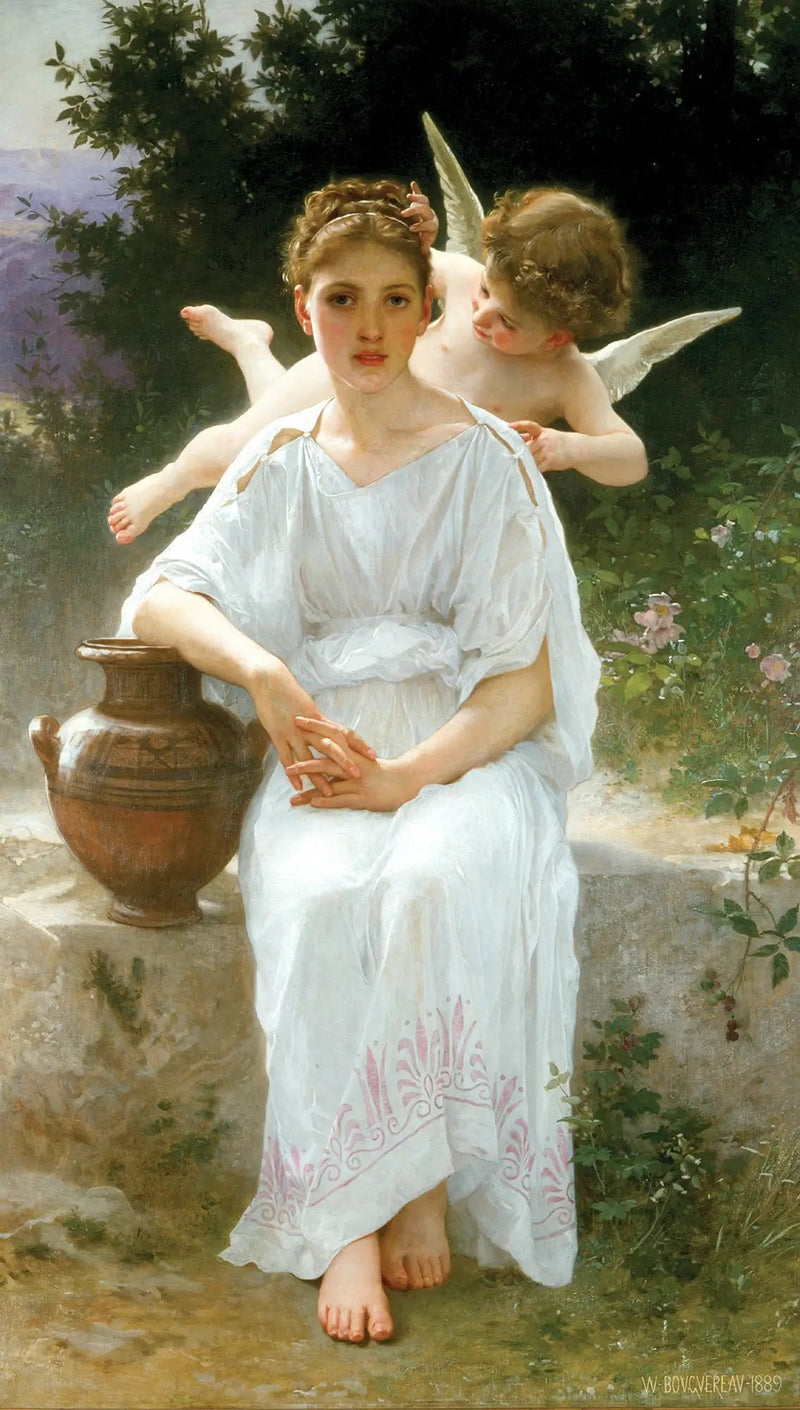 Kærlighedens hvisken - Bouguereau