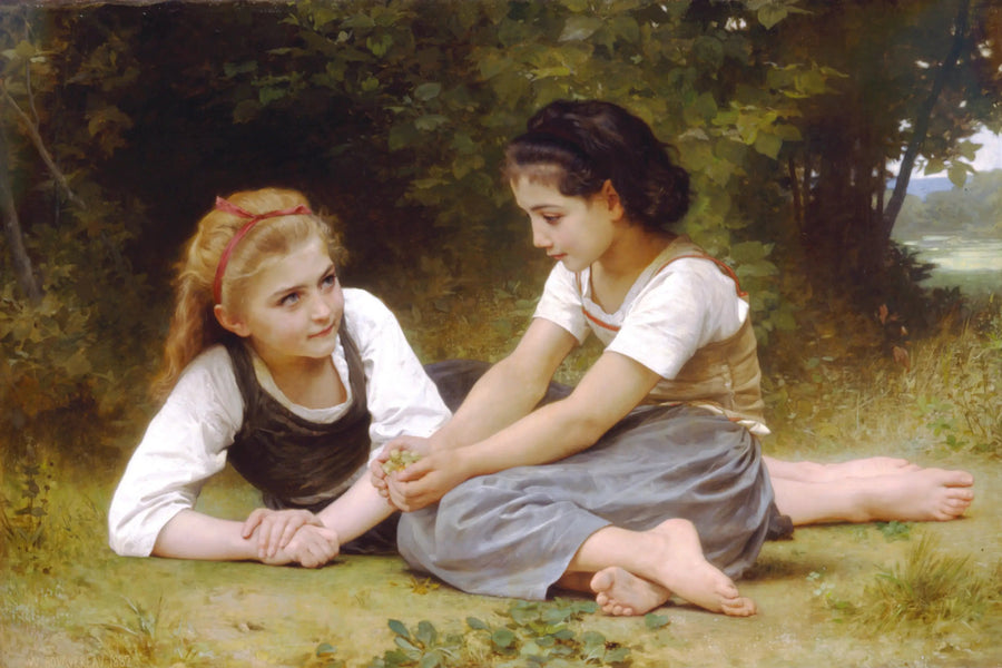 Hasselnødder - Bouguereau