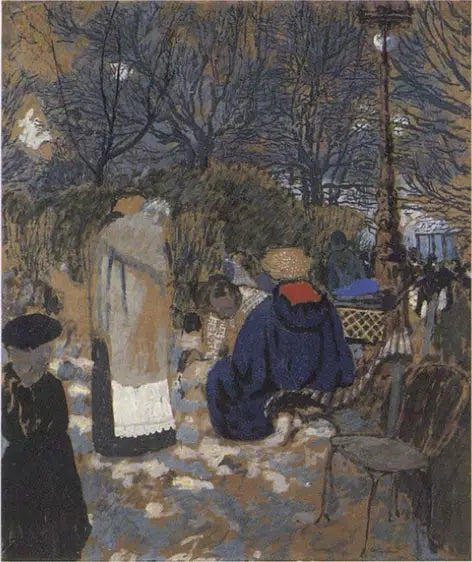 Ammefædre på Batignolles-pladsen - Édouard Vuillard