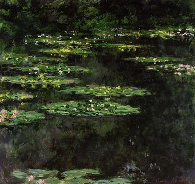 Reproduction du tableau « Les Nymphéas - Claude Monet » par Alpha Reproduction en peinture à l’huile