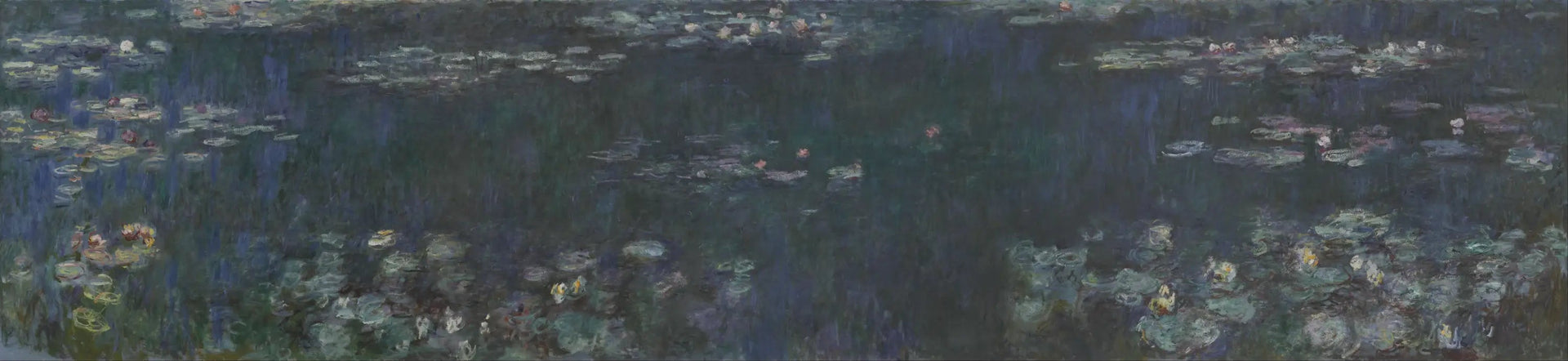 Les Nymphéas : Reflets verts - Claude Monet image 1 reproduction de peinture à l’huile