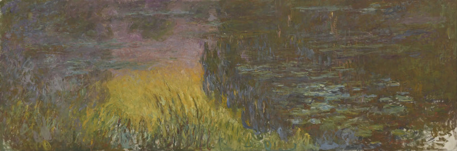 Nymphéas: Solnedgang - Claude Monet
