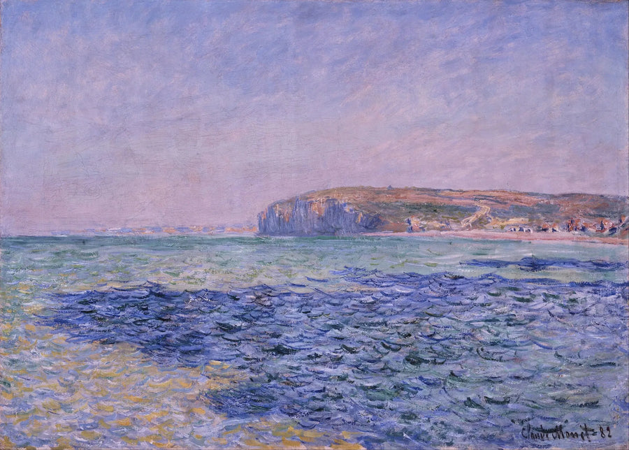 Skyggerne på havet, klipperne ved Pourville - Claude Monet