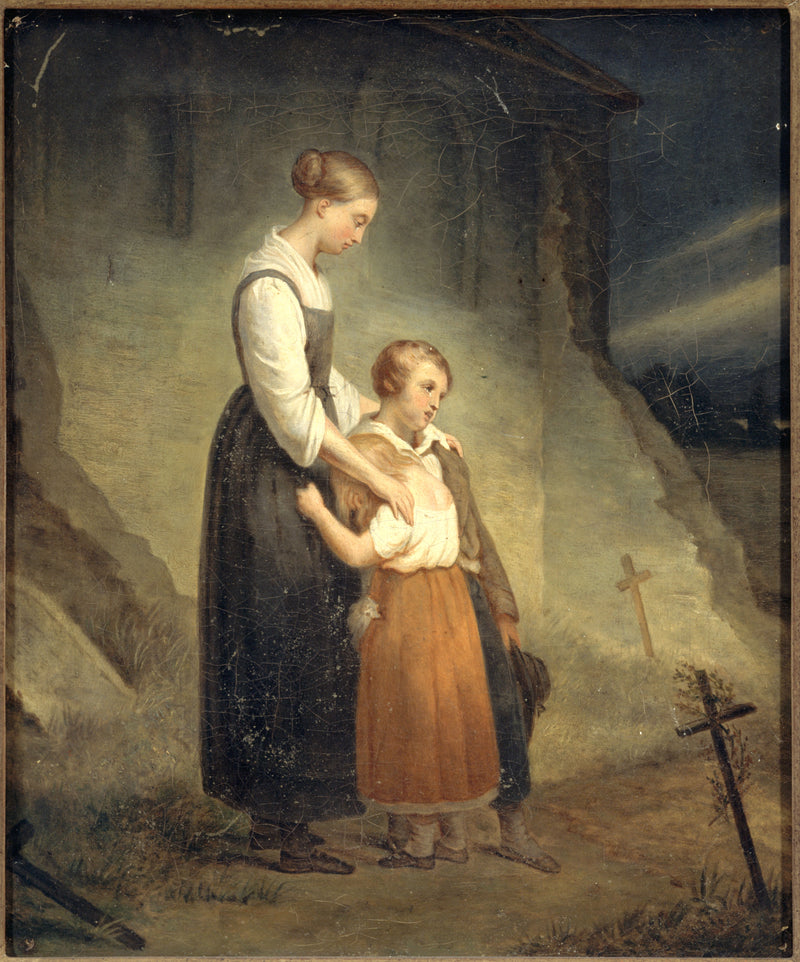De forældreløse - Ary Scheffer