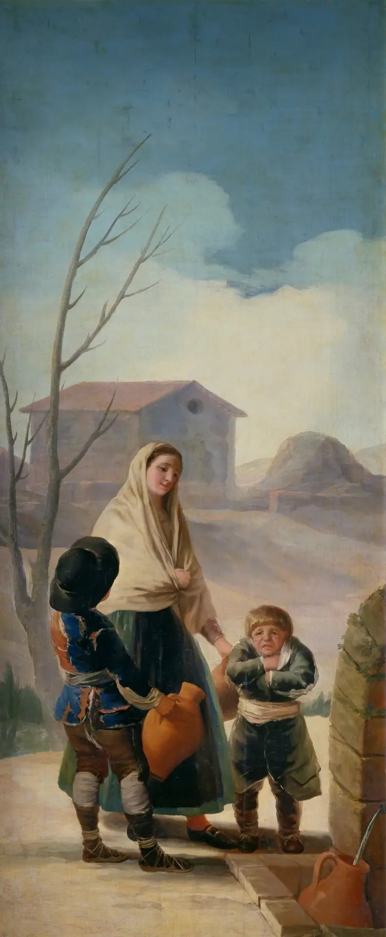De fattige ved fontænen - Francisco de Goya