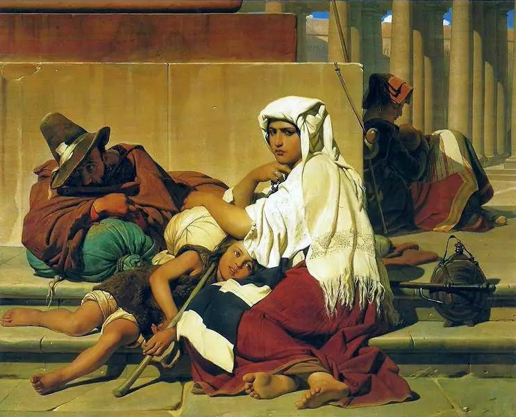 Pilgrimme i Rom - Paul Delaroche