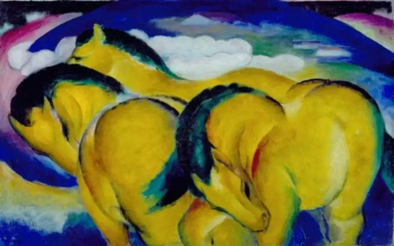 De Små Gule Heste - Franz Marc