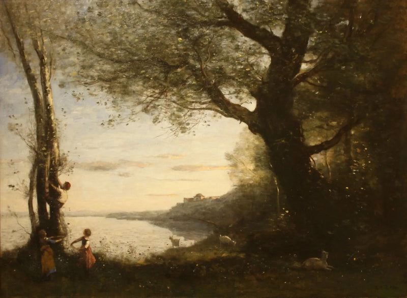 De små skattejægere - Jean-Baptiste Camille Corot