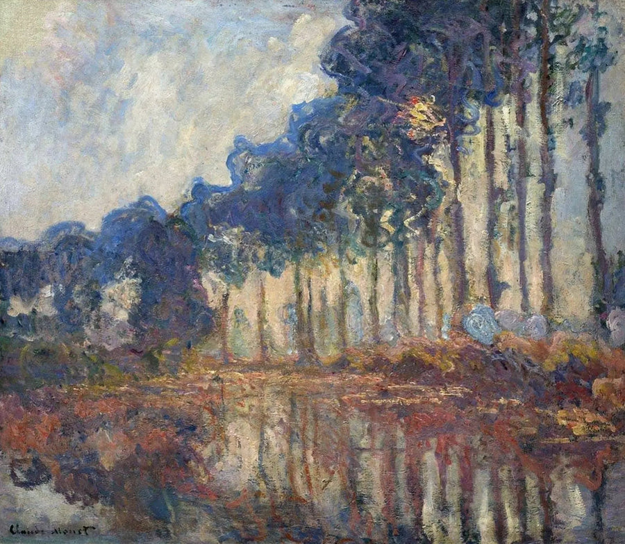 Poplerne, efterår - Claude Monet