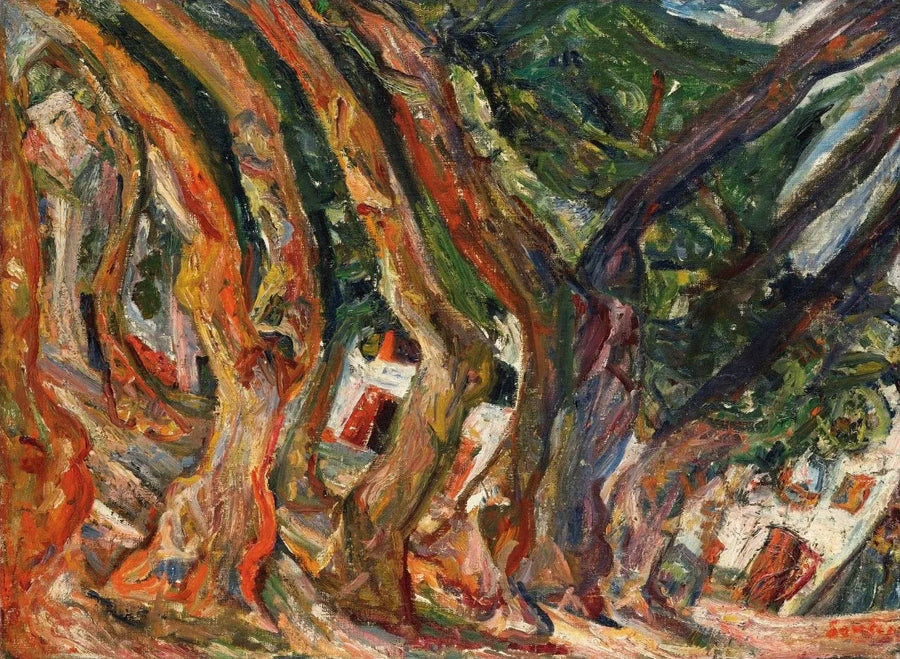 Platanerne i Céret - Chaim Soutine