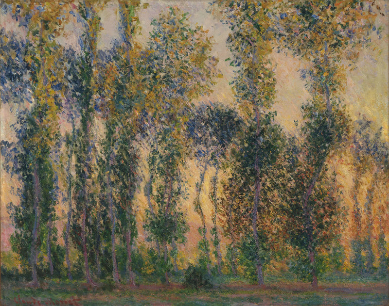 Blæksprutterne i Giverny, solopgangen - Claude Monet