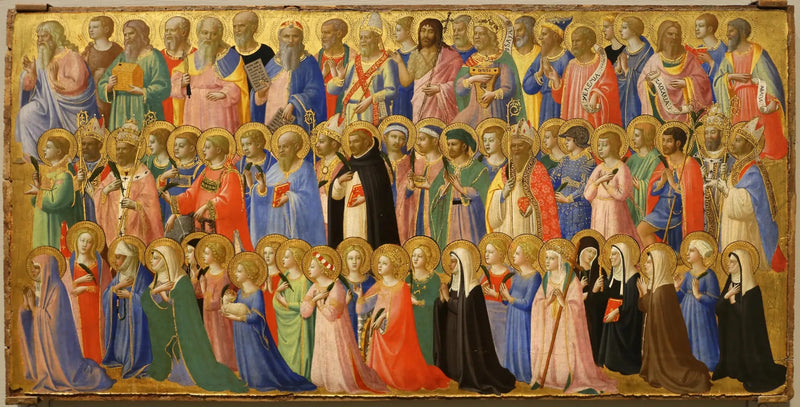 Kristi forløbere med de hellige og martyrerne - Fra Angelico