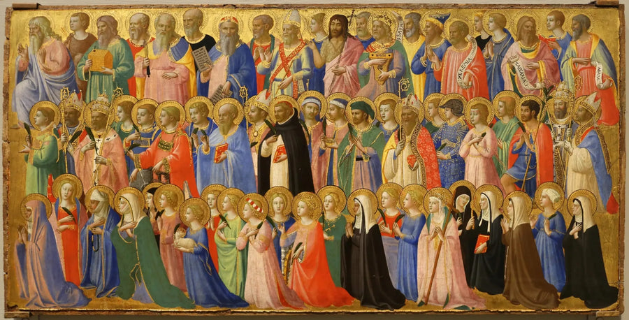 Kristi forløbere med de hellige og martyrerne - Fra Angelico