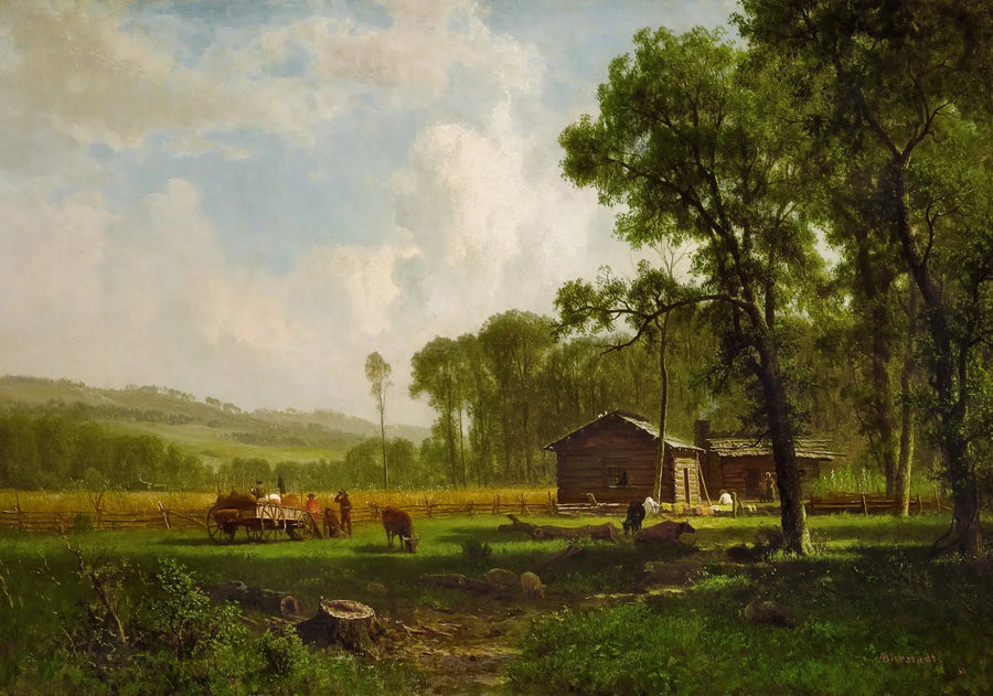 De første kolonister - Albert Bierstadt