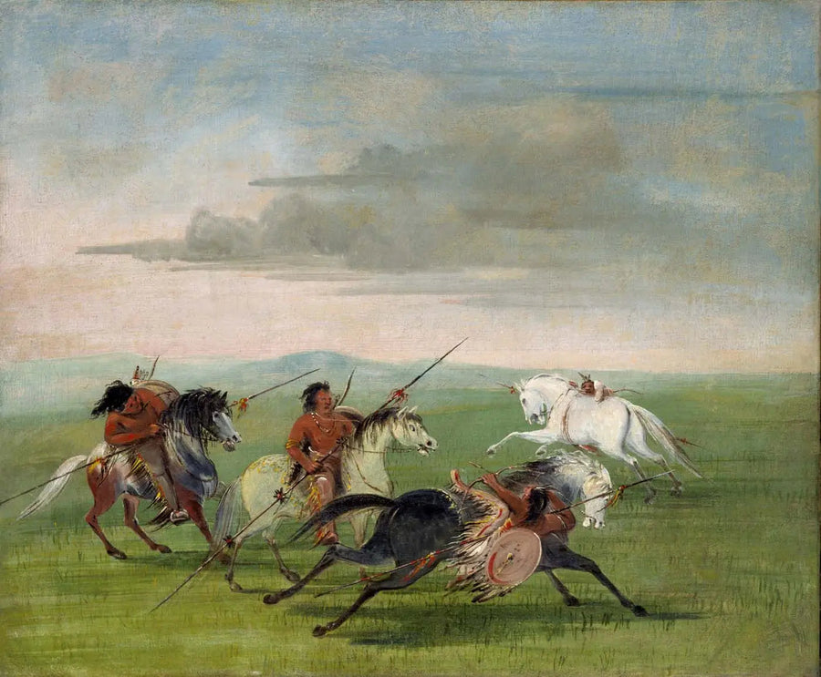 Comanchernes hestepræstationer - George Catlin