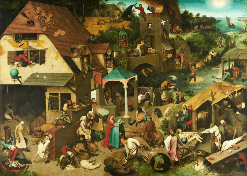 De Vlaamse Spreuken - Pieter Brueghel den Ældre