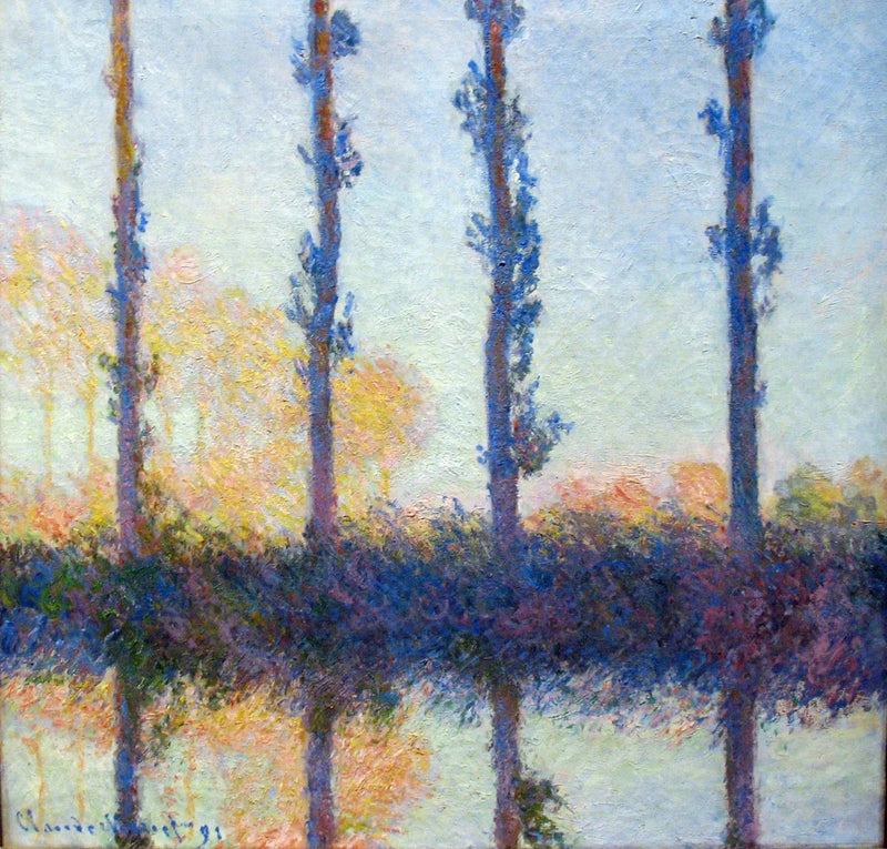 De fire træer - Claude Monet