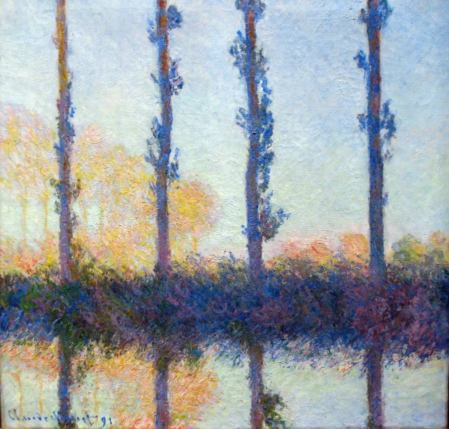De fire træer - Claude Monet