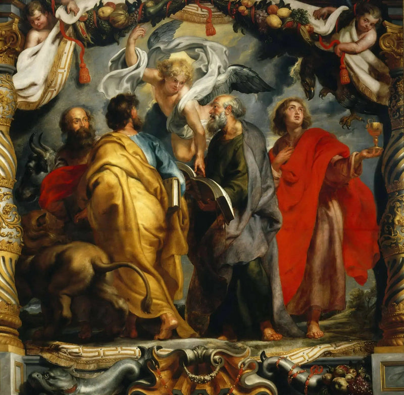 De fire evangelister - Peter Paul Rubens