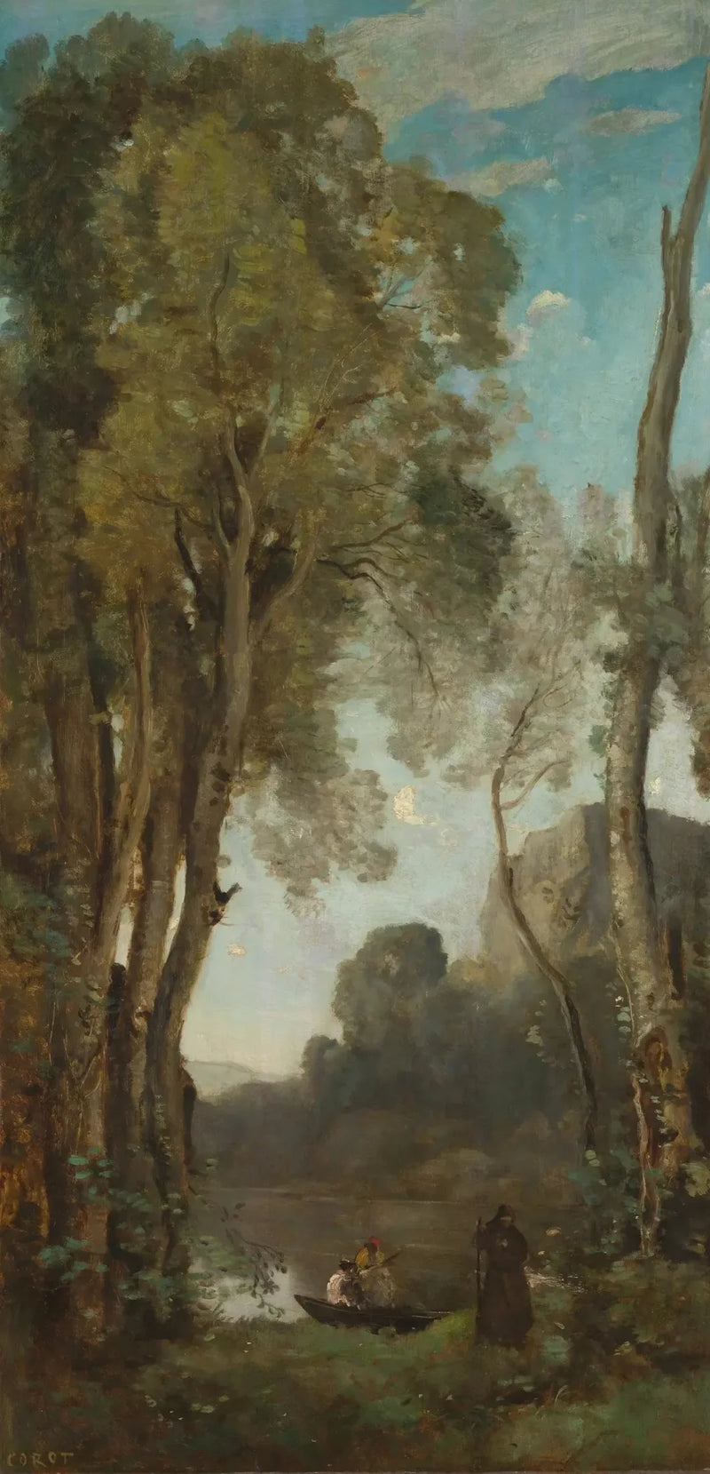 De fire tidspunkter på dagen: aften - Jean-Baptiste Camille Corot