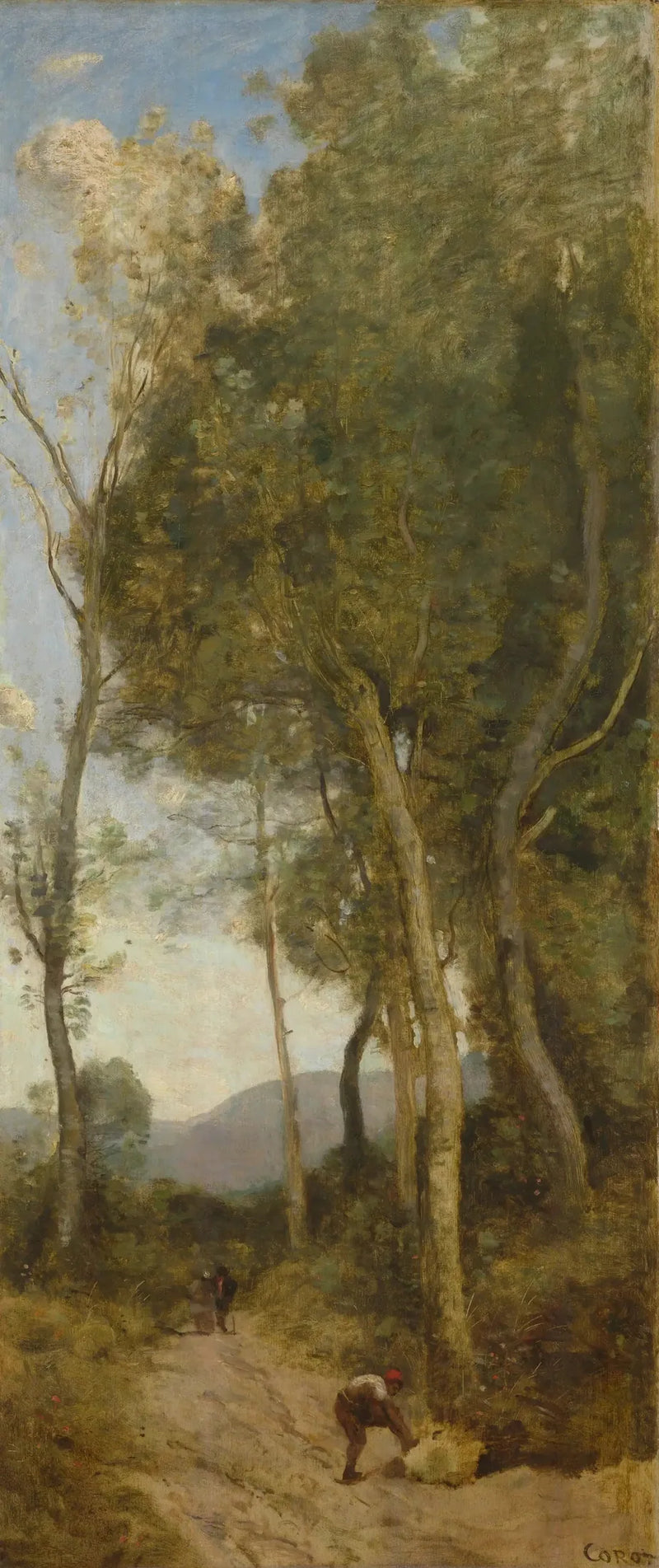 De fire tidspunkter på dagen: middag - Jean-Baptiste Camille Corot