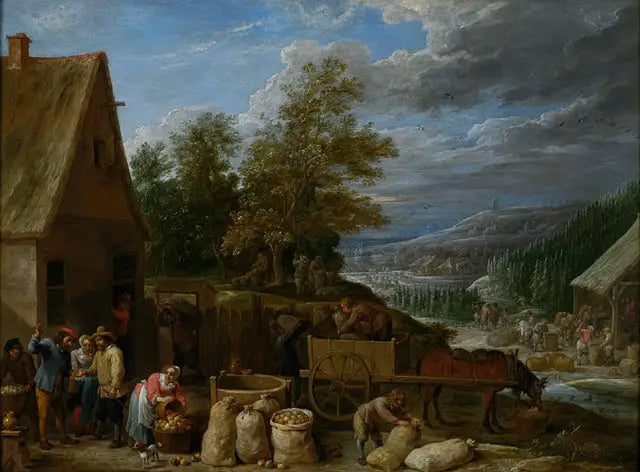 De fire årstider (Efterår) - David Teniers den Yngre