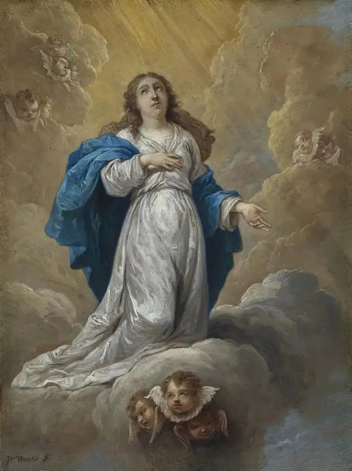De femten hemmeligheder af rosenkransen: Marias Himmelfart - David Teniers den Yngre