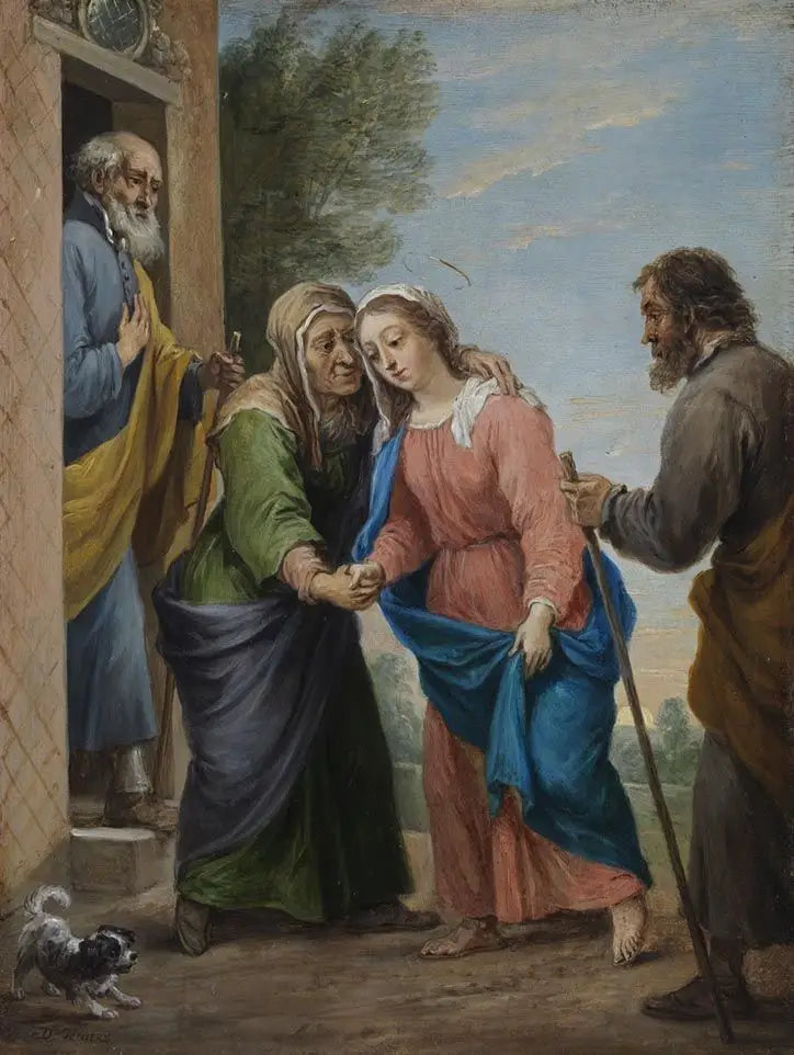De femten hemmeligheder af rosenkransen: Besøgelsen - David Teniers den Yngre