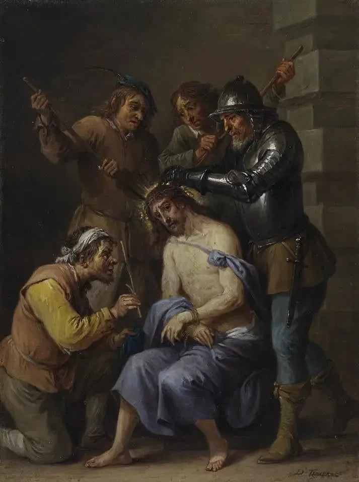 De femten hemmeligheder af rosenkransen: Kristi tornekrone - David Teniers den Yngre