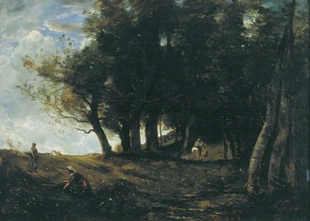 Les ramasseurs de bois - Jean-Baptiste Camille Corot - Alpha Reproduction