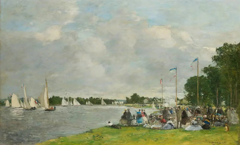 Regattaer i Argenteuil - Eugène Boudin