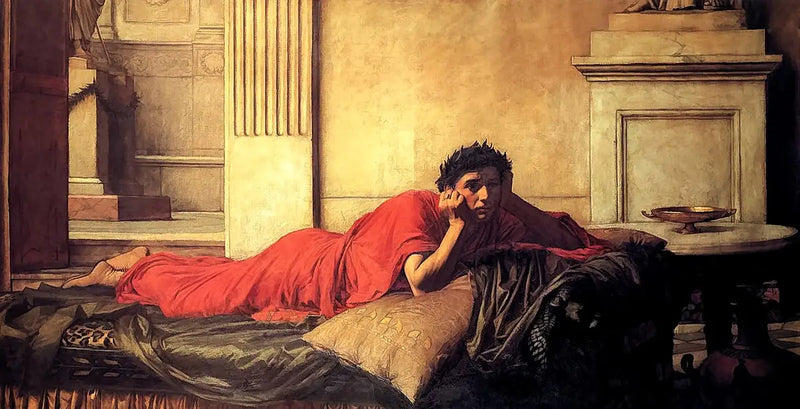 Nerons anger efter mordet på sin mor - John William Waterhouse
