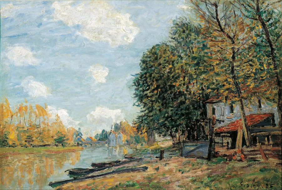 Loing-bredderne ved Moret - Alfred Sisley