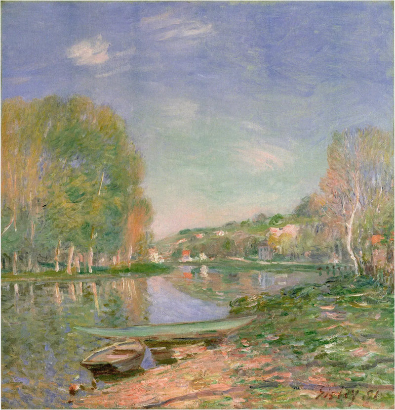 Loings bredder, morgen - Alfred Sisley