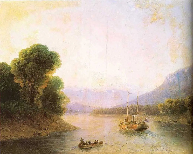 Flodstrømme i Georgien - Ivan Aïvazovski