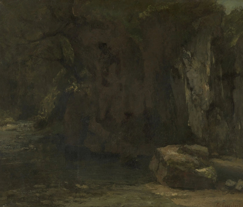 Les rochers de la Loue - Gustave Courbet