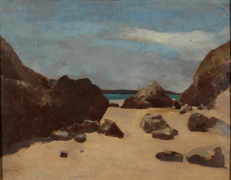 Klipperne (Klipper i Bretagne) - Odilon Redon