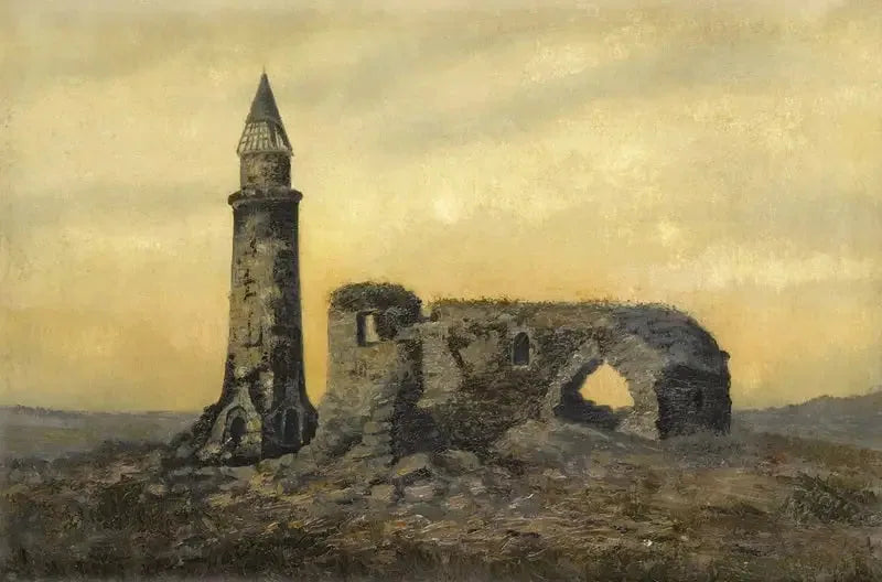 Ruinerne af Khan's grav og den lille minaret i Bulgarien - Ivan Chichkine