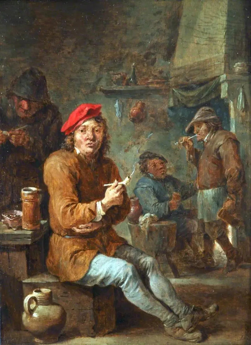 De råbasser ryger - David Teniers den Yngre