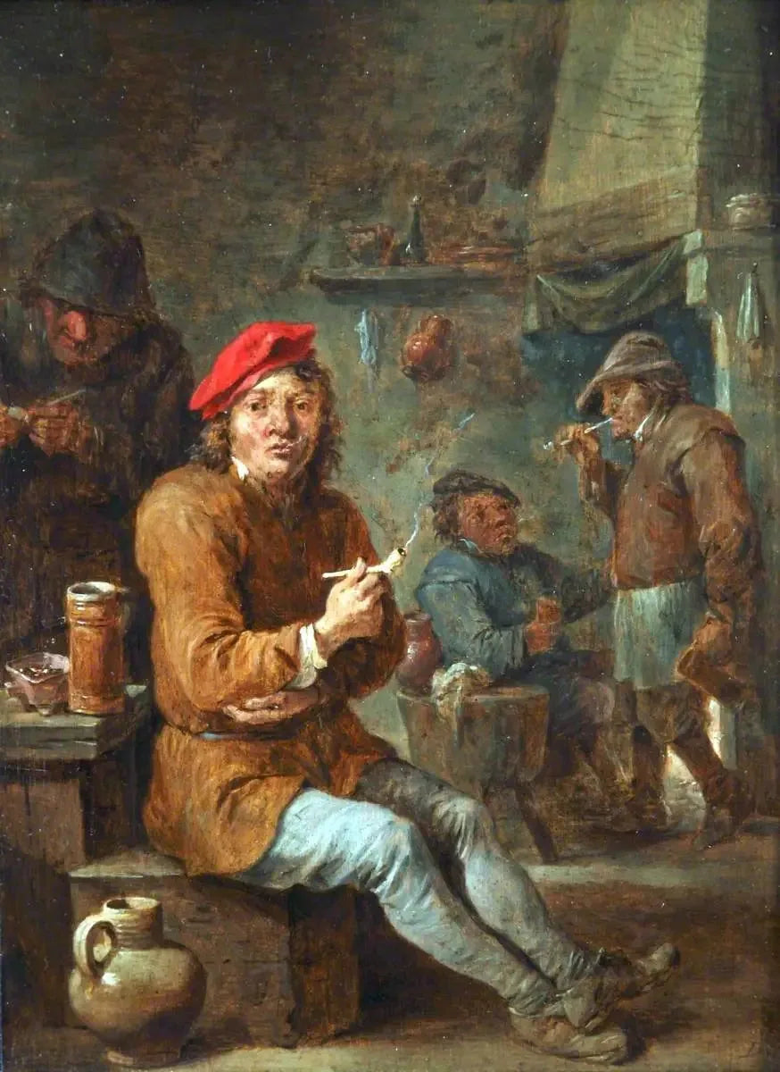 De råbasser ryger - David Teniers den Yngre