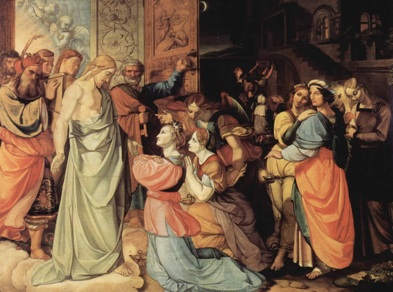 De vise og de vilde jomfruer - Peter von Cornelius